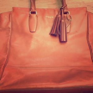 Authentic Coach Leather Tote used